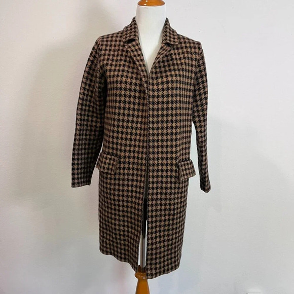 Kilky Jackets & Blazers - Kilky Paris Wool Blend Houndstooth Jacket Coat TU One Size Fits Most